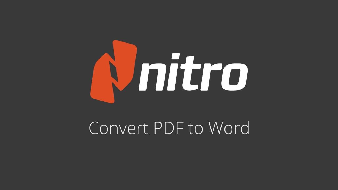 Nitro PDF to Word Converter